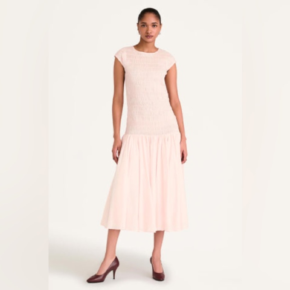 MERLETTE STIJL DRESS IN BLUSH